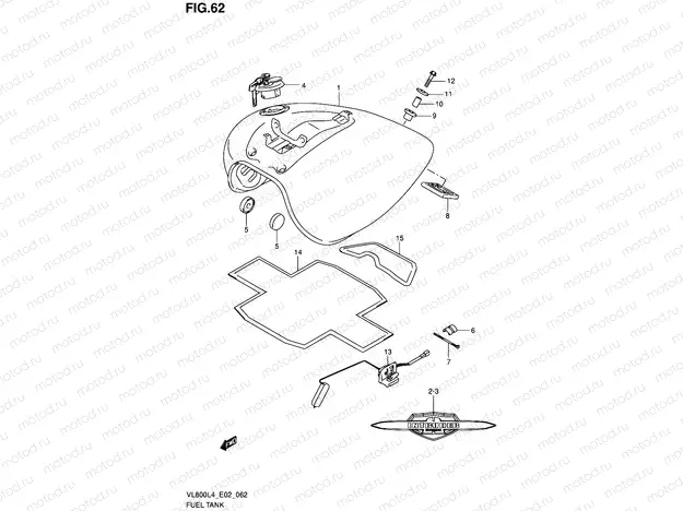 62 - FUEL TANK (VL800CL4 E02)