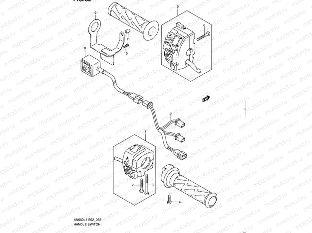 62 - HANDLE SWITCH (AN650AL1 E02)