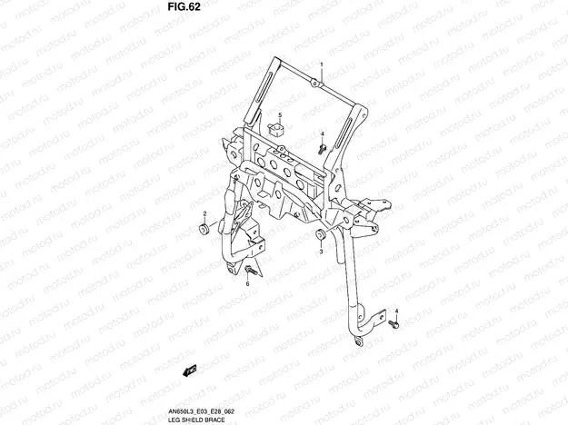 62 - LEG SHIELD BRACE