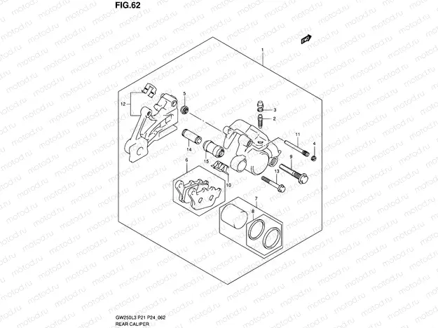 62 - REAR CALIPER