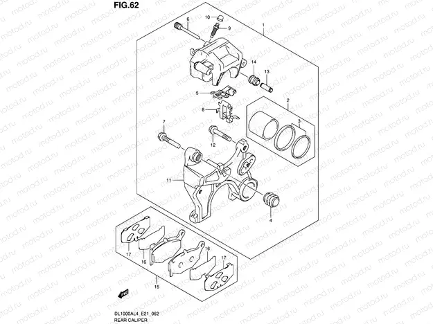 62 - REAR CALIPER