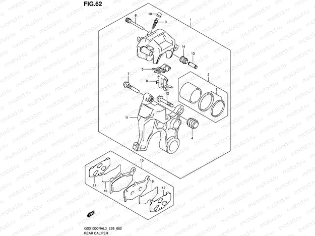 62 - REAR CALIPER