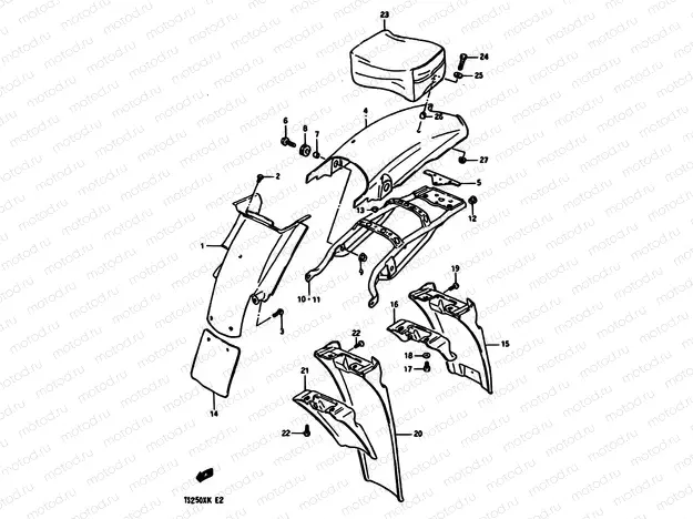 62 - REAR FENDER