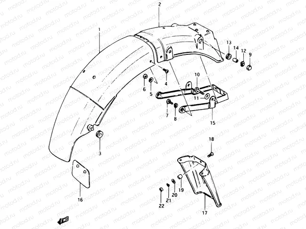 62 - REAR FENDER