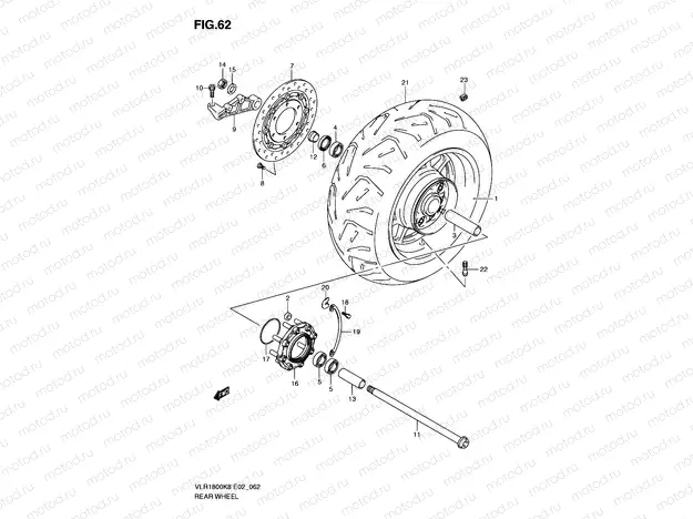 62 - REAR WHEEL