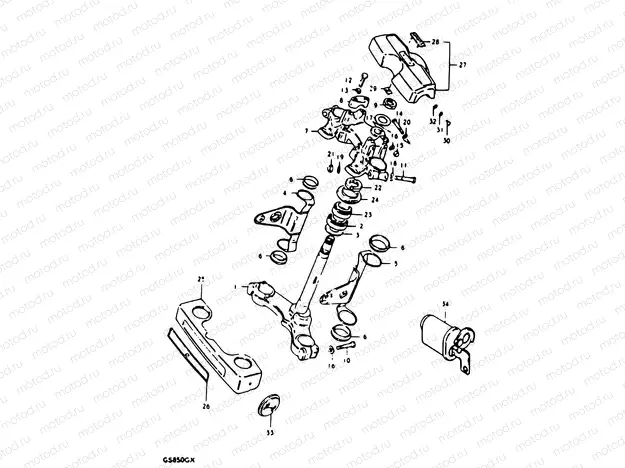 62 - STEERING STEM (E17)