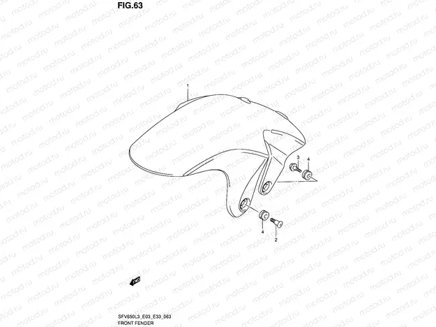 63 - FRONT FENDER