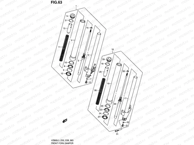 63 - FRONT FORK DAMPER