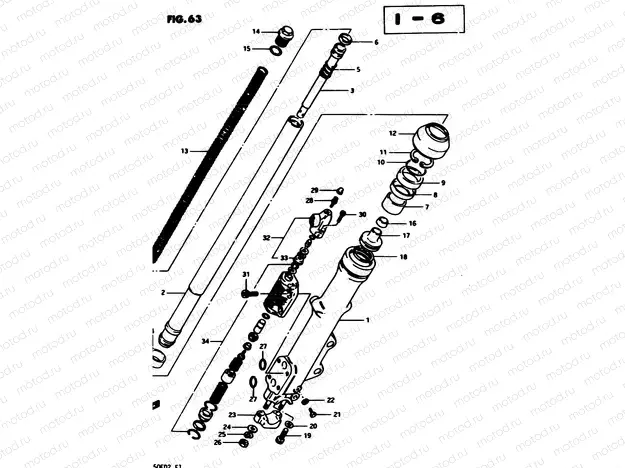63 - FRONT LEFT DAMPER (E34)