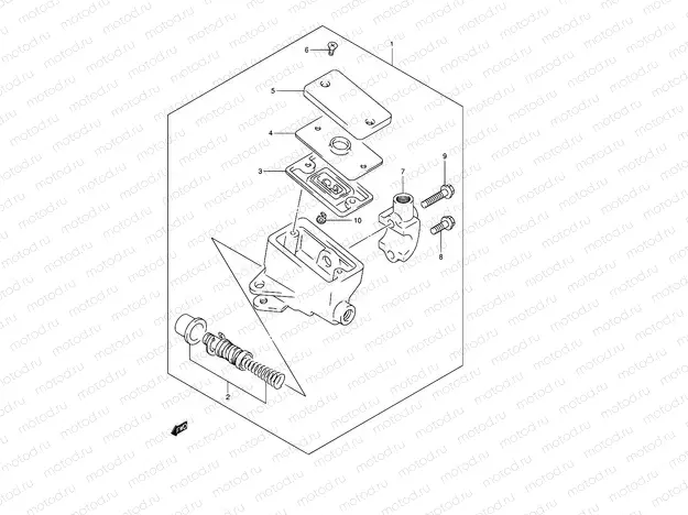 63 - FRONT MASTER CYLINDER (GSF1200K1/K2/K3/K4/ZK4/K5/ZK5)