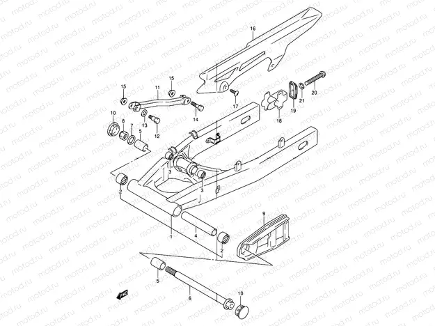 63 - REAR SWINGING ARM