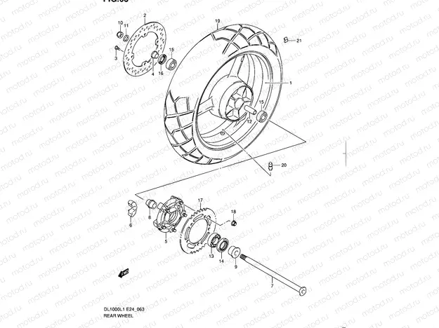 63 - REAR WHEEL