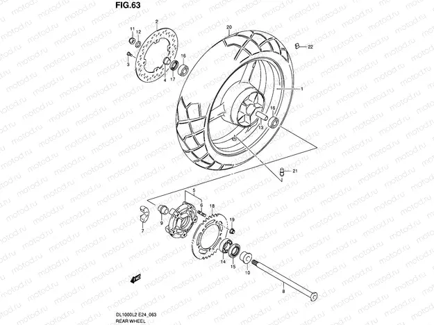 63 - REAR WHEEL