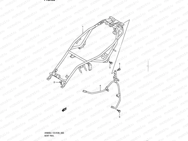 63 - SEAT RAIL