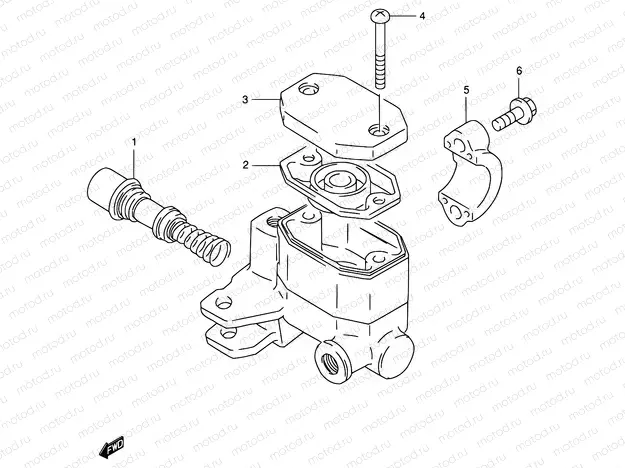 63A - FRONT MASTER CYLINDER (MODEL K/L/M/R)