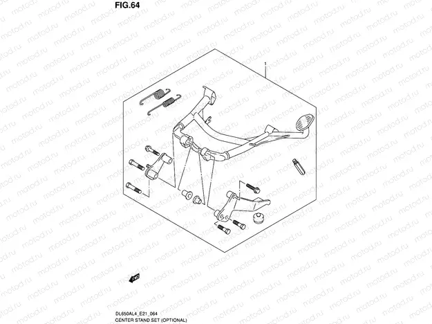 64 - CENTER STAND SET (OPTIONAL)