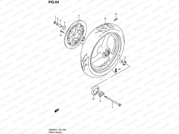 64 - FRONT WHEEL