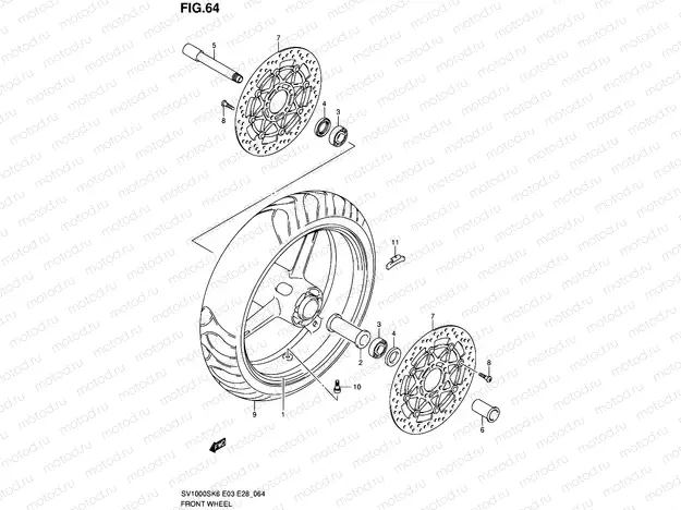 64 - FRONT WHEEL