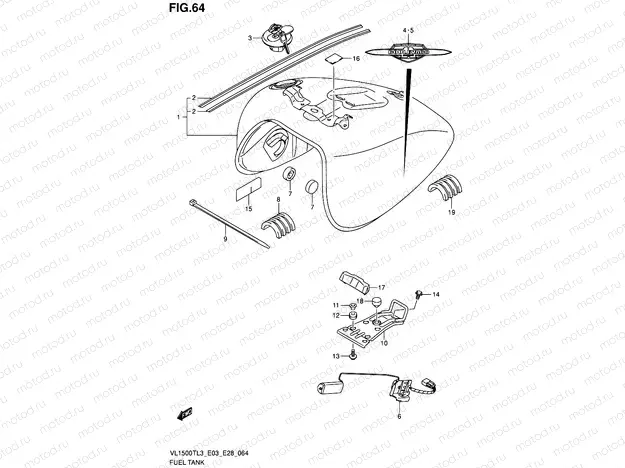 64 - FUEL TANK (VL1500TL3 E33)
