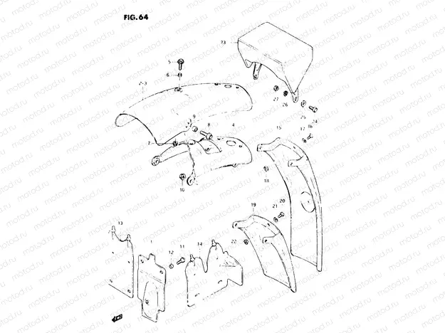 64 - REAR FENDER