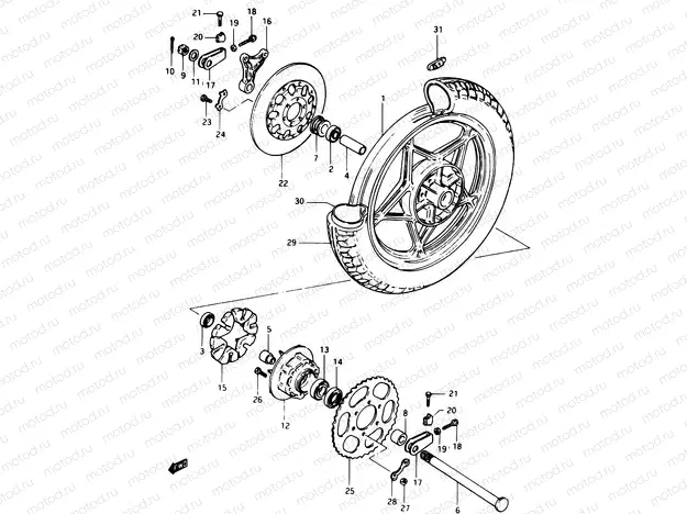 64 - REAR WHEEL (E02)