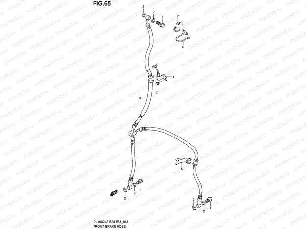 65 - FRONT BRAKE HOSE
