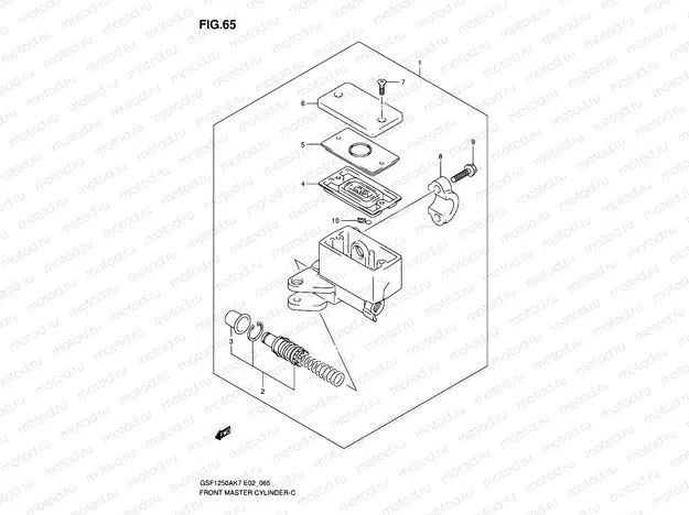 65 - FRONT MASTER CYLINDER (SEE NOTE)