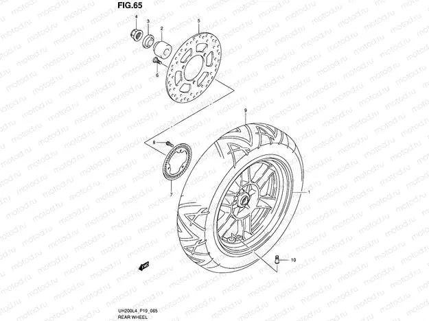 65 - REAR CALIPER