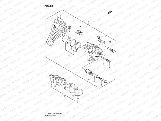 65 - REAR CALIPER