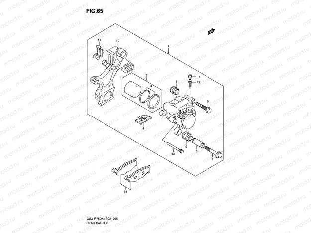 65 - REAR CALIPER