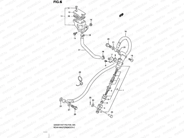 65 - REAR MASTER CYLINDER