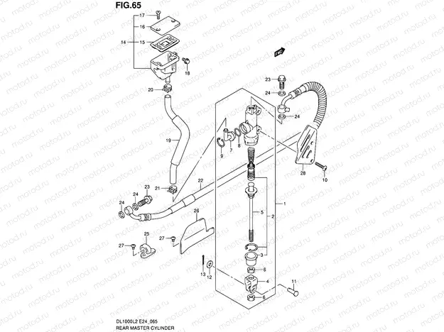 65 - REAR MASTER CYLINDER