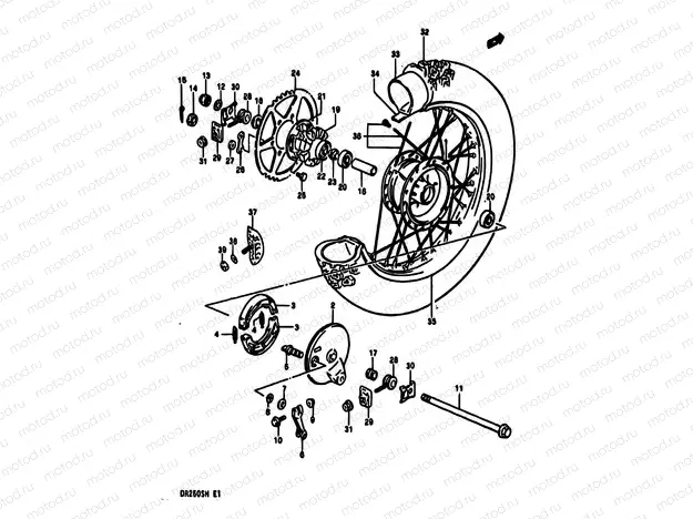 65 - REAR WHEEL