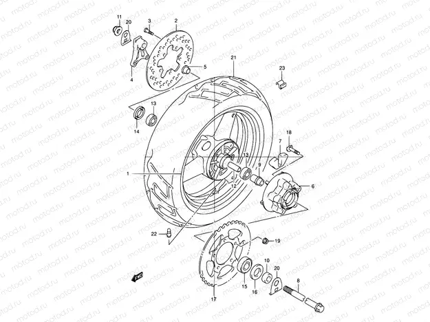 65 - REAR WHEEL