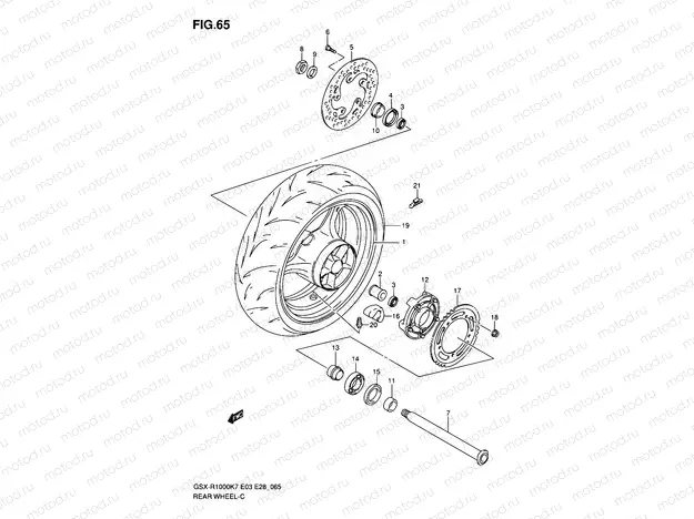 65 - REAR WHEEL