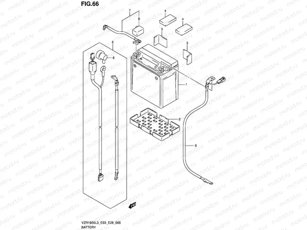 66 - BATTERY (VZR1800L3 E33)