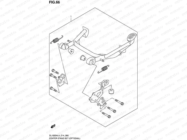 66 - CENTER STAND SET (OPTIONAL)