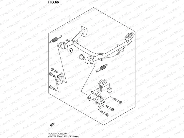66 - CENTER STAND SET (OPTIONAL)