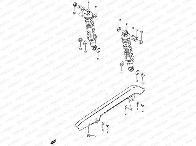 66 - CHAIN CASE - SHOCK ABSORBER