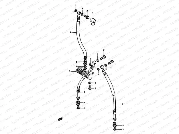 66 - FRONT BRAKE HOSE