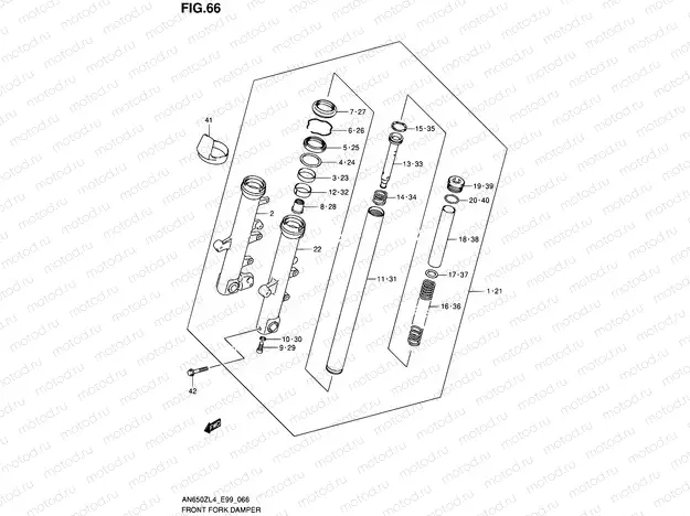 66 - FRONT FORK DAMPER
