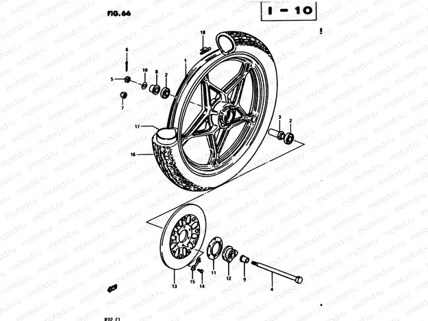 66 - FRONT WHEEL (MODEL Z)
