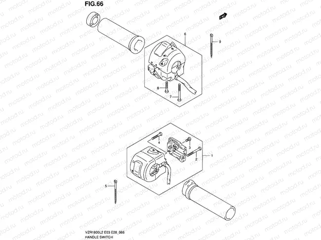 66 - HANDLE SWITCH (VZR1800L2 E03)