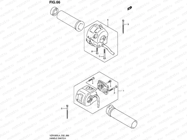 66 - HANDLE SWITCH (VZR1800ZUFL4 E19)
