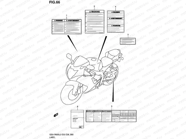 66 - LABEL (GSX-R600L2 E28)