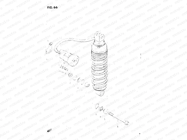66 - REAR SHOCK ABSORBER (MODEL E)