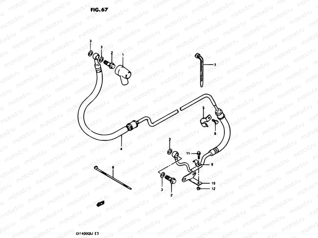 67 - CLUTCH HOSE