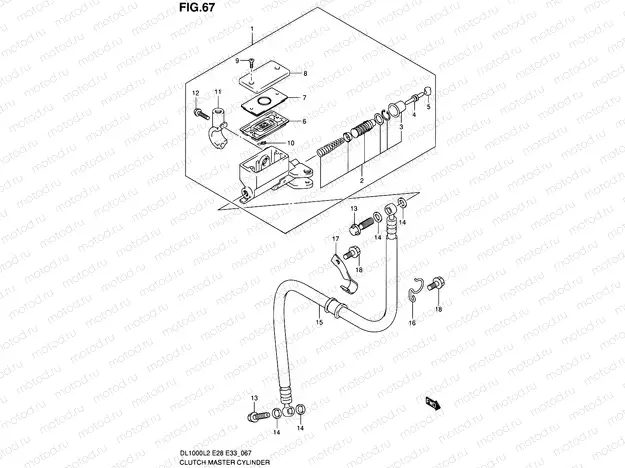 67 - CLUTCH MASTER CYLINDER