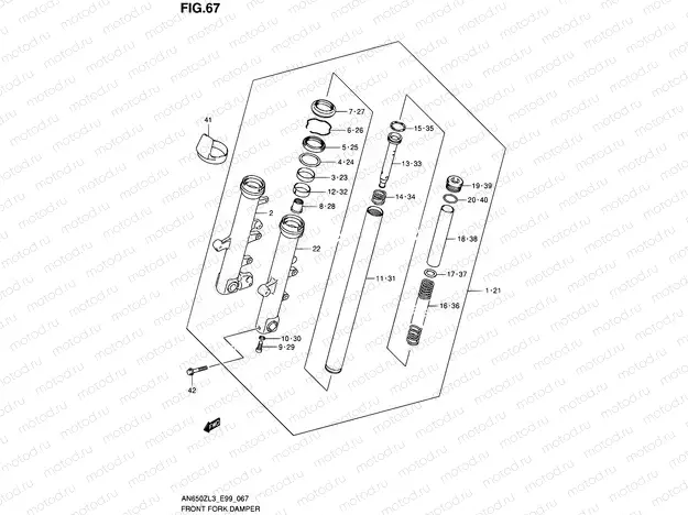 67 - FRONT FORK DAMPER