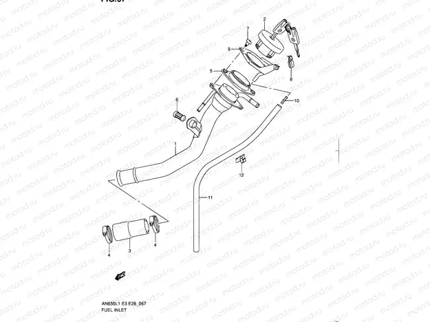 67 - FUEL INLET